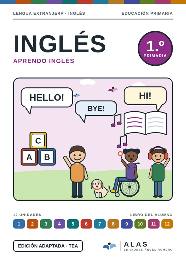 Portada de Inglés 1.º, Colección Alas