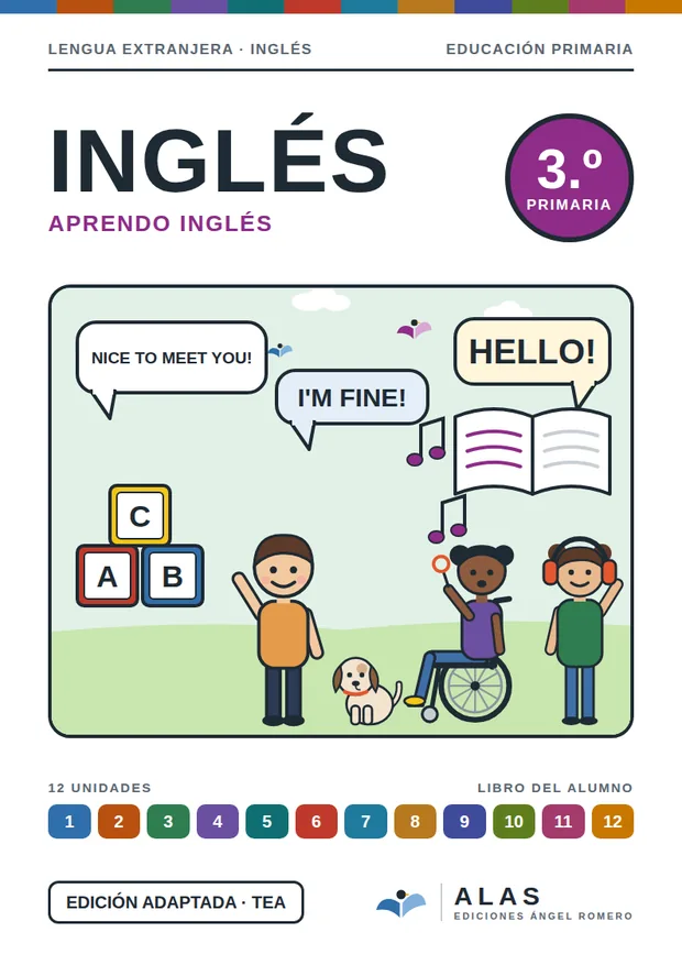 Portada de Inglés 3.º, Colección Alas
