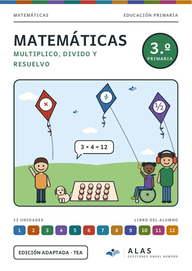 Portada de Matemáticas 3.º, Colección Alas