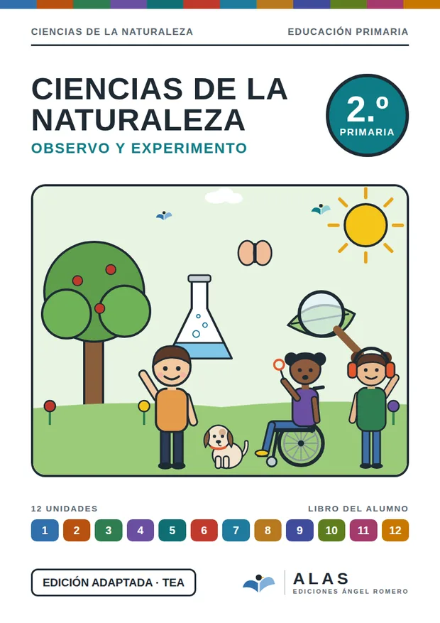 Portada de Ciencias de la Naturaleza 2.º, Colección Alas