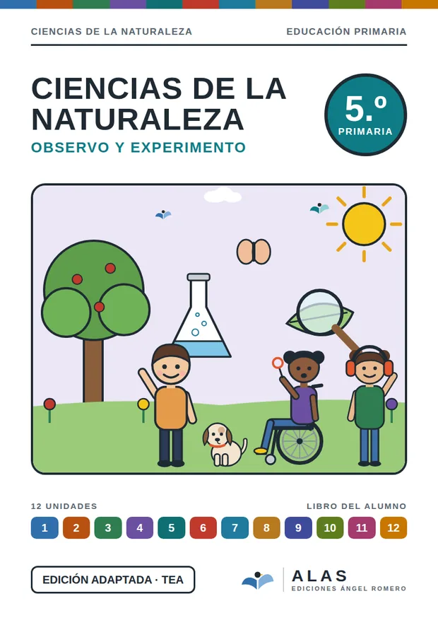 Portada de Ciencias de la Naturaleza 5.º, Colección Alas