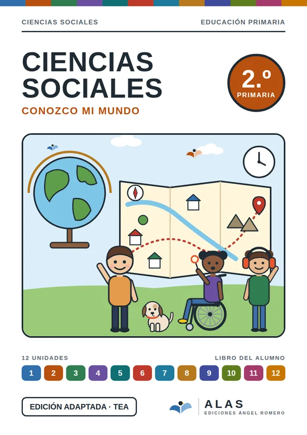 Portada de Ciencias Sociales 2.º, Colección Alas