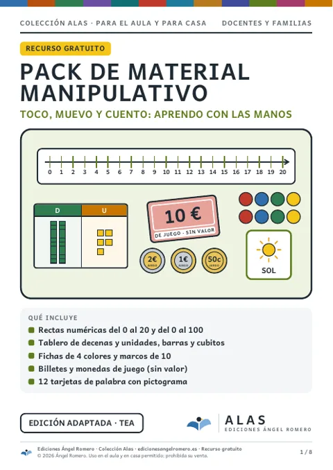 Portada del recurso «Pack de material manipulativo»